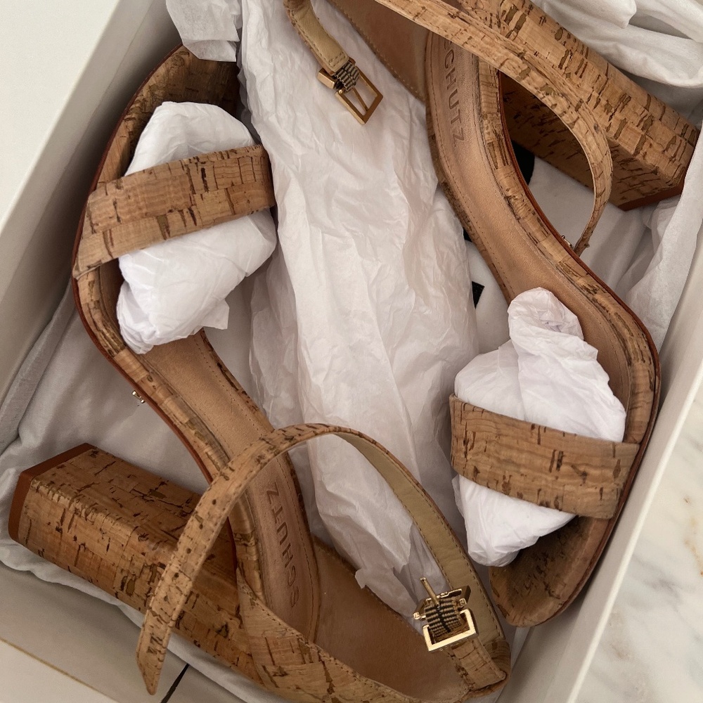 Schutz Cork Heels